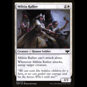 MTG Arengadora de la milicia (Militia Rallier) Innistrad: Crimson Vow vow#24