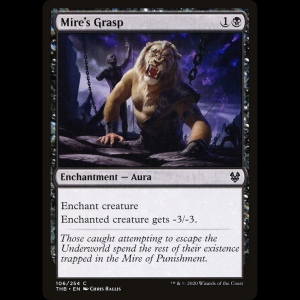 MTG Opresión del cenagal (Mire's Grasp) Theros Beyond Death thb#106