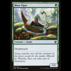 MTG Víbora del musgo (Moss Viper) Theros Beyond Death thb#179