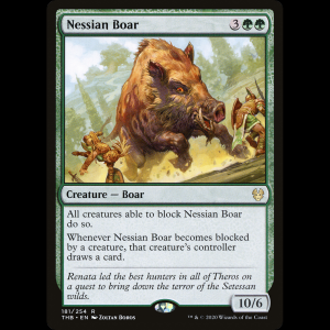 MTG Jabalí nessiano (Nessian Boar) Theros Beyond Death thb#181