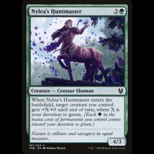 MTG Maestro de caza de Nylea (Nylea's Huntmaster) Theros Beyond Death thb#187