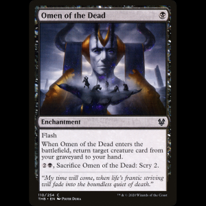 MTG Augurio de los muertos (Omen of the Dead) Theros Beyond Death thb#110