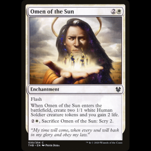 MTG Augurio del sol (Omen of the Sun) Theros Beyond Death thb#30