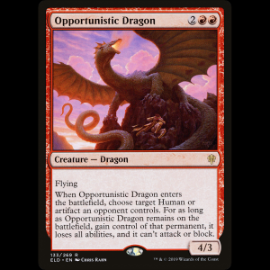 MTG Dragona oportunista (Opportunistic Dragon) Throne of Eldraine eld#133