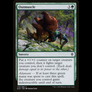 MTG Outmuscle Throne of Eldraine eld#170