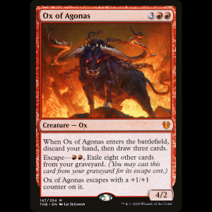 MTG Buey de Ágonas (Ox of Agonas) Theros Beyond Death thb#147