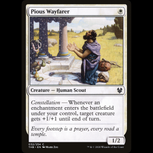 MTG Viajero piadoso (Pious Wayfarer) Theros Beyond Death thb#32
