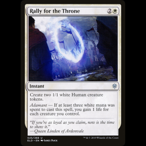 MTG Aliarse por el trono (Rally for the Throne) Throne of Eldraine eld#25