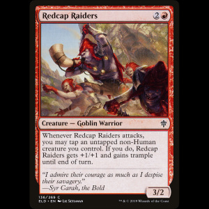 MTG Saqueadores gorro rojo (Redcap Raiders) Throne of Eldraine eld#136