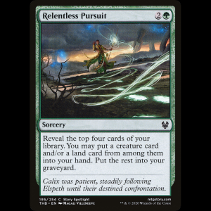 MTG Relentless Pursuit Theros Beyond Death thb#195