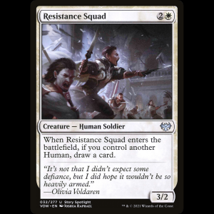 MTG Brigada de resistencia (Resistance Squad) Innistrad: Crimson Vow vow#32