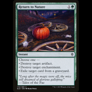 MTG Regreso a la naturaleza (Return to Nature) Throne of Eldraine eld#173