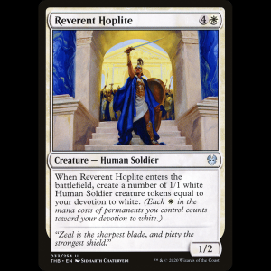 MTG Reverent Hoplite Theros Beyond Death thb#33