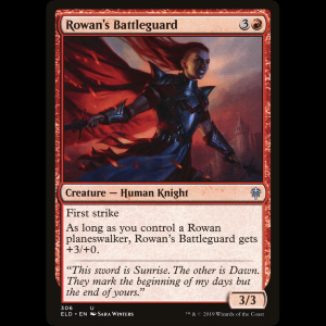 MTG Rowan's Battleguard Throne of Eldraine eld#306