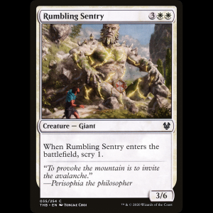 MTG Centinela estentóreo (Rumbling Sentry) Theros Beyond Death thb#35