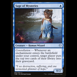 MTG Sabia de los misterios (Sage of Mysteries) Theros Beyond Death thb#62