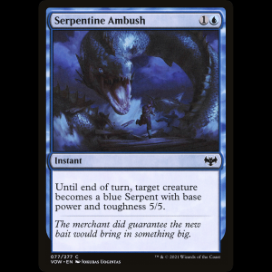 MTG Emboscada serpentina (Serpentine Ambush) Innistrad: Crimson Vow vow#77