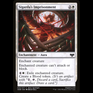 MTG Reclusión de Sigarda (Sigarda's Imprisonment) Innistrad: Crimson Vow vow#35