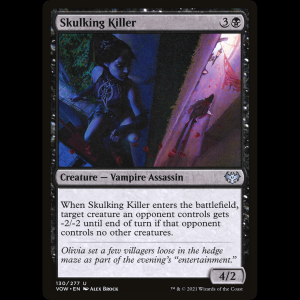MTG Asesina furtiva (Skulking Killer) Innistrad: Crimson Vow vow#130