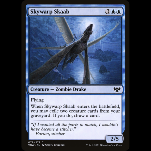 MTG Skaab atrozalado (Skywarp Skaab) Innistrad: Crimson Vow vow#78