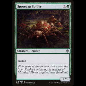 MTG Araña cubierta de esporas (Sporecap Spider) Throne of Eldraine eld#176