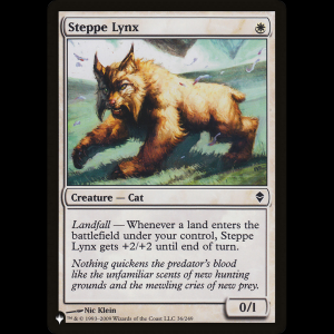MTG Steppe Lynx The List plst#ZEN-36