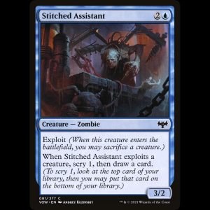 MTG Asistente suturado (Stitched Assistant) Innistrad: Crimson Vow vow#81