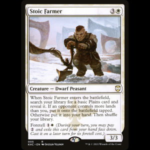 MTG Stoic Farmer Kaldheim Commander khc#5