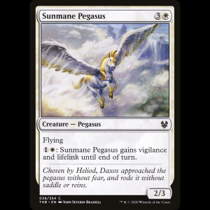 MTG Pegaso crin solar (Sunmane Pegasus) Theros Beyond Death thb#38