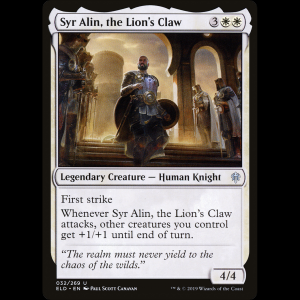 MTG Syr Alin, la Garra del León (Syr Alin, the Lion's Claw) Throne of Eldraine eld#32