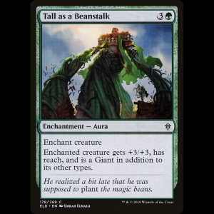 MTG Tall as a Beanstalk Throne of Eldraine eld#178
