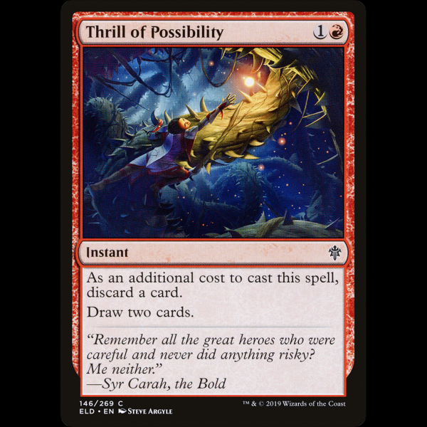 MTG Entusiasmo ante la posibilidad (Thrill of Possibility) Throne of Eldraine eld#146 - Madtoyz MTG Entusiasmo ante la posibilidad (Thrill of Possibility) Throne of Eldraine eld#146 - Madtoyz