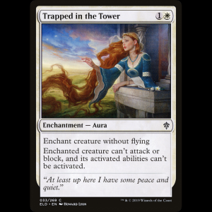 MTG Atrapada en la torre (Trapped in the Tower) Throne of Eldraine eld#33