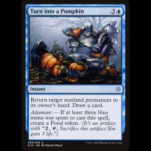 MTG Convertir en calabaza (Turn into a Pumpkin) Throne of Eldraine eld#69