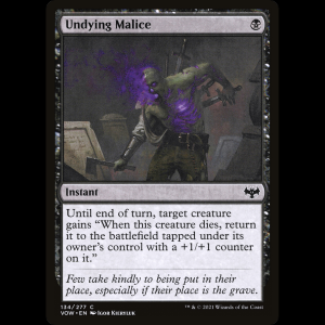 MTG Malicia resiliente (Undying Malice) Innistrad: Crimson Vow vow#134