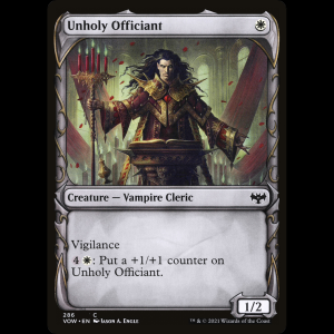 MTG Oficiante impío (Unholy Officiant) Innistrad: Crimson Vow vow#286
