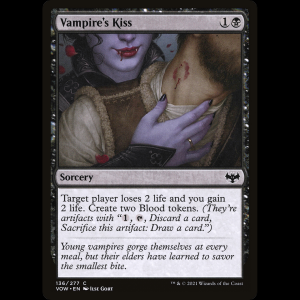 MTG Beso de la vampira (Vampire's Kiss) Innistrad: Crimson Vow vow#136