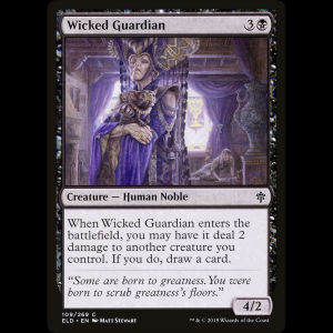 MTG Guardiana vil (Wicked Guardian) Throne of Eldraine eld#109