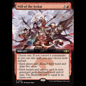 MTG Will of the Jeskai Tarkir: Dragonstorm Commander tdc#80