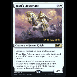 MTG Teniente de Basri (Basri's Lieutenant) Core Set 2021 Promos pm21#9s
