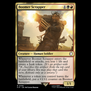 MTG Boomer Scrapper Fallout pip#95