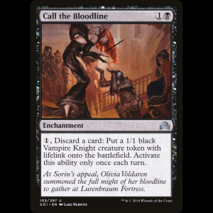 MTG Llamar a la línea de sangre (Call the Bloodline) Shadows over Innistrad soi#103