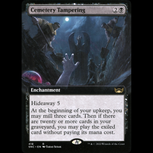 MTG Cemetery Tampering Streets of New Capenna snc#418