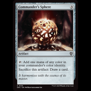 MTG Commander's Sphere Aetherdrift Commander drc#125