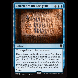 MTG Commence the Endgame Aetherdrift Commander drc#38