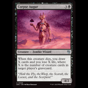 MTG Corpse Augur Aetherdrift Commander drc#40
