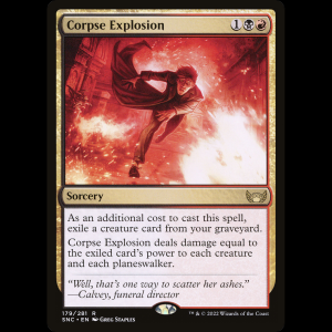 MTG Corpse Explosion Streets of New Capenna snc#179