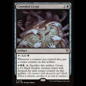 MTG Crowded Crypt Aetherdrift Commander drc#88