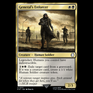 MTG General's Enforcer Fallout pip#217