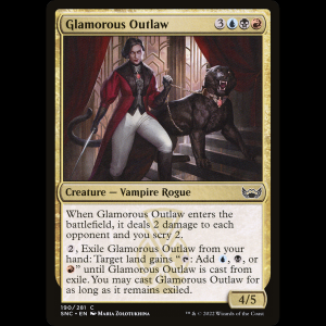MTG Glamorous Outlaw Streets of New Capenna snc#190
